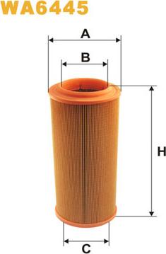 WIX Filters WA6445 - Воздушный фильтр www.parts5.com