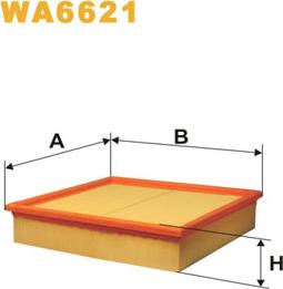 WIX Filters WA6621 - Filtru aer www.parts5.com