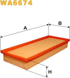 WIX Filters WA6674 - Air Filter parts5.com