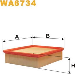 WIX Filters WA6734 - Filtr powietrza www.parts5.com