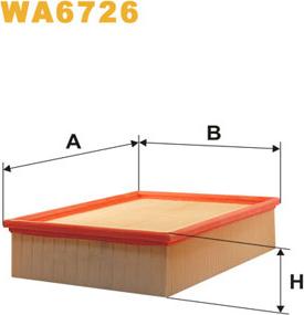 WIX Filters WA6726 - Filtru aer www.parts5.com