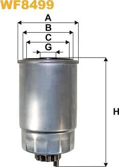 WIX Filters WF8499 - Kütusefilter www.parts5.com