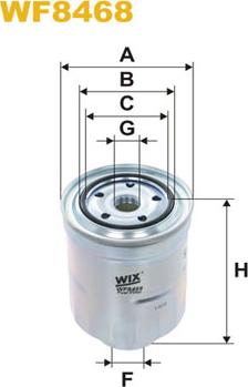 WIX Filters WF8468 - Filtro combustible www.parts5.com