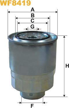 WIX Filters WF8419 - Filtru combustibil www.parts5.com