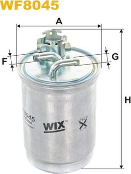 WIX Filters WF8045 - Filtro combustible www.parts5.com