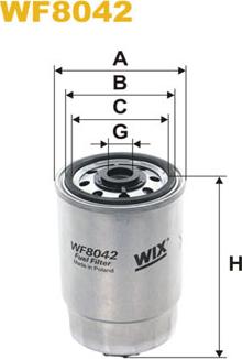 WIX Filters WF8042 - Filtru combustibil www.parts5.com