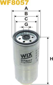 WIX Filters WF8057 - Filtro combustible www.parts5.com