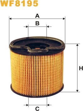 WIX Filters WF8195 - Filtru combustibil www.parts5.com