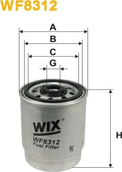 WIX Filters WF8312 - Filtre à carburant www.parts5.com