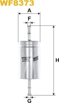 WIX Filters WF8373 - Топливный фильтр www.parts5.com