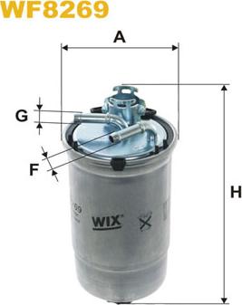 WIX Filters WF8269 - Топливный фильтр www.parts5.com