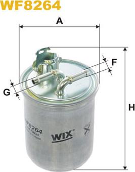 WIX Filters WF8264 - Filtro combustible www.parts5.com