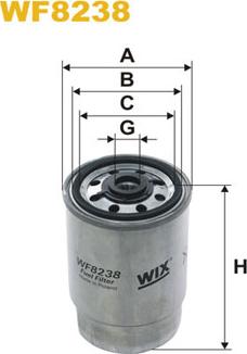 WIX Filters WF8238 - Топливный фильтр www.parts5.com