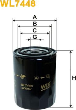 WIX Filters WL7448 - Oil Filter www.parts5.com