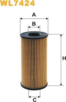 WIX Filters WL7424 - Масляный фильтр www.parts5.com