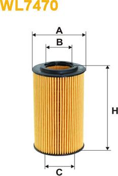 WIX Filters WL7470 - Filtru ulei www.parts5.com