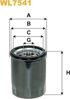 WIX Filters WL7541 - Filtr oleju www.parts5.com