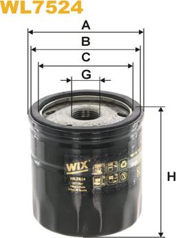 WIX Filters WL7524 - Filtre à huile www.parts5.com