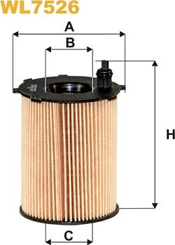 WIX Filters WL7526 - Масляный фильтр www.parts5.com