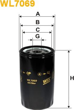 WIX Filters WL7069 - Oil Filter www.parts5.com