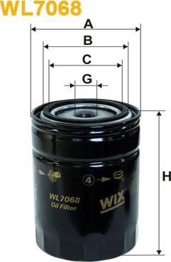 WIX Filters WL7068 - Filtr oleju www.parts5.com