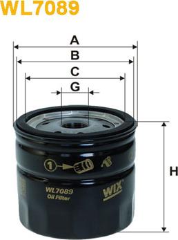 WIX Filters WL7089 - Filtro de aceite www.parts5.com