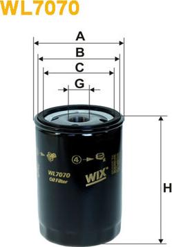 WIX Filters WL7070 - Filtru ulei www.parts5.com