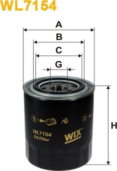 WIX Filters WL7154 - Filtro de aceite www.parts5.com