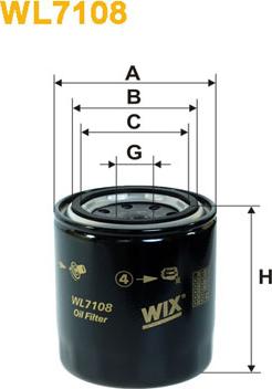 WIX Filters WL7108 - Filtru ulei www.parts5.com