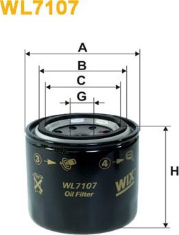 WIX Filters WL7107 - Yağ filtresi www.parts5.com