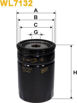 WIX Filters WL7132 - Масляный фильтр www.parts5.com