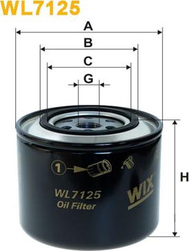 WIX Filters WL7125 - Õlifilter www.parts5.com