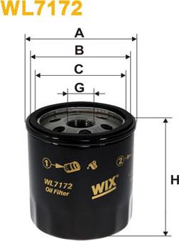 WIX Filters WL7172 - Filtre à huile www.parts5.com