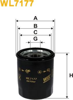 WIX Filters WL7177 - Filtr oleju www.parts5.com