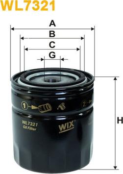 WIX Filters WL7321 - Filtre à huile www.parts5.com