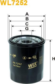 WIX Filters WL7252 - Масляный фильтр www.parts5.com