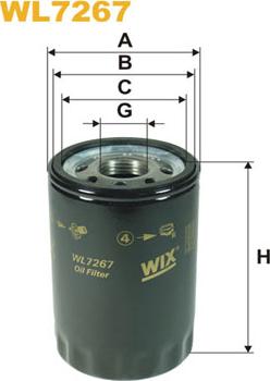 WIX Filters WL7267 - Filtr oleju parts5.com