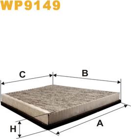 WIX Filters WP9149 - Filtru, aer habitaclu www.parts5.com