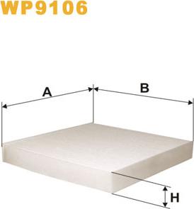 WIX Filters WP9106 - Filtru, aer habitaclu www.parts5.com