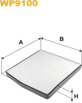 WIX Filters WP9100 - Filtr, vzduch v interiéru www.parts5.com