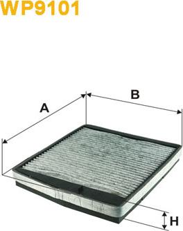 WIX Filters WP9101 - Φίλτρο, αέρας εσωτερικού χώρου www.parts5.com