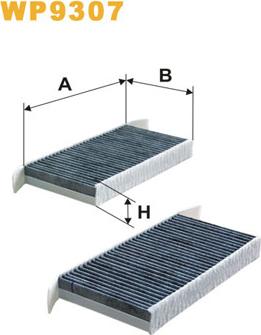 WIX Filters WP9307 - Filter, vazduh unutrašnjeg prostora www.parts5.com