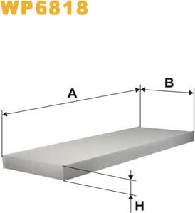 WIX Filters WP6818 - Filter, zrak notranjega prostora www.parts5.com