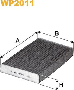 WIX Filters WP2011 - Filtre, kabin havası www.parts5.com