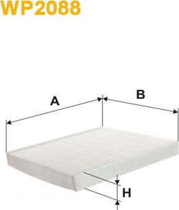 WIX Filters WP2088 - Filtar, zrak unutarnjeg prostora www.parts5.com