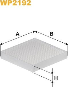 WIX Filters WP2192 - Filter, interior air www.parts5.com