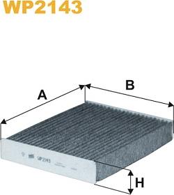 WIX Filters WP2143 - Szűrő, utastér levegő www.parts5.com