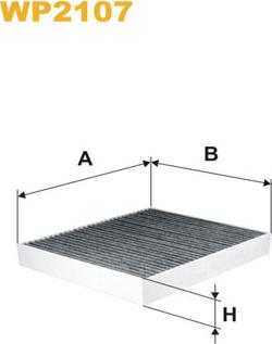 WIX Filters WP2107 - Filtru, aer habitaclu www.parts5.com