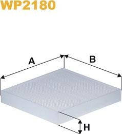 WIX Filters WP2180 - Filtru, aer habitaclu www.parts5.com