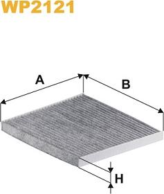 WIX Filters WP2121 - Szűrő, utastér levegő www.parts5.com